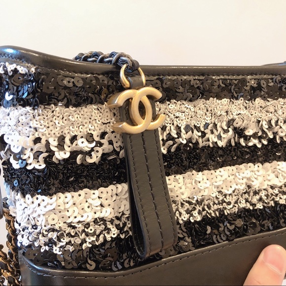 Chanel Sequin Calfskin Small Gabrielle Hobo bag - Picture 10 of 12